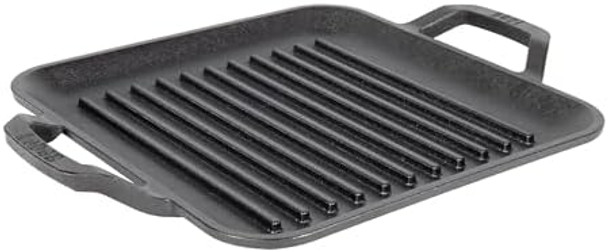 Lodge Cast Iron Chef Collection Square Grill Pan Pre-Seasoned - 11 in