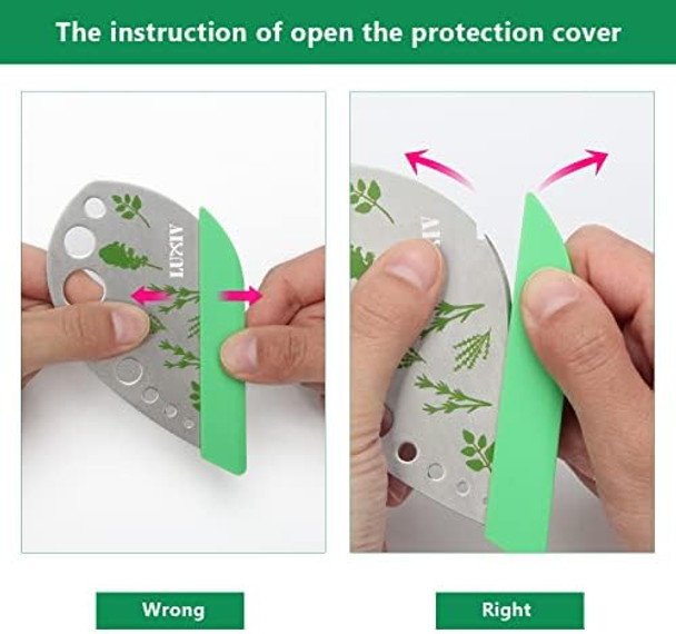 Herb Stripper 9 holes Luxiv Stainless Steel Kitchen Herb Stripping Tool Loose Leaf Kale Razor Metal Leaf Pealer for Kale Chard Collard Greens Thyme Basil Rosemary