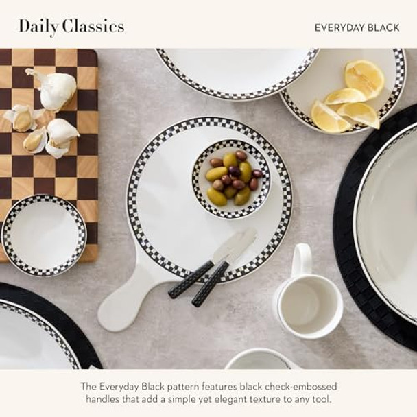 MACKENZIE-CHILDS Set of 2 Everyday Spreaders Stainless-Steel Butter Knife Set Black