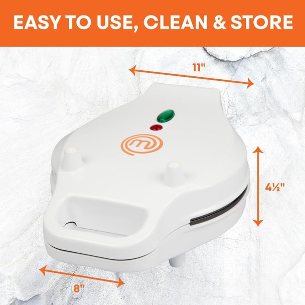 MasterChef Bubble Waffle Maker- Electric Non stick Hong Kong Egg Waffler Iron Griddle w Recipe Guide- Ready in under 5 Minutes