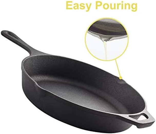 cast iron frying pan set of 3 6 8 10 inch non-stick coating pan suitable for frying cooking baking barbecue used for induction electric gas stoves the main holiday ideas