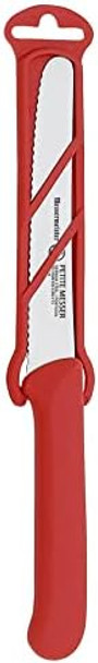 Messermeister 4.5-Inch Serrated Tomato Knife with Matching Sheath Black