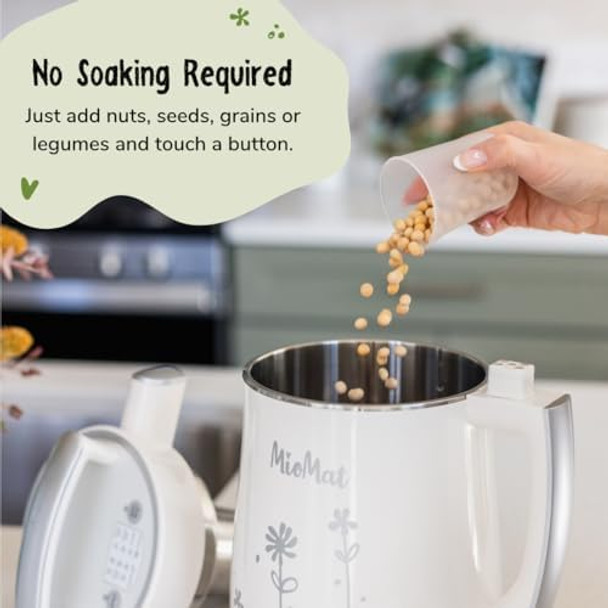 8in1 Plant Based Milk Maker Make 40oz of Natural Almond Milk Soy Milk Oat Milk Coconut Milk and more ... + soups porridges smoothies purées... Automatically at the touch of a button