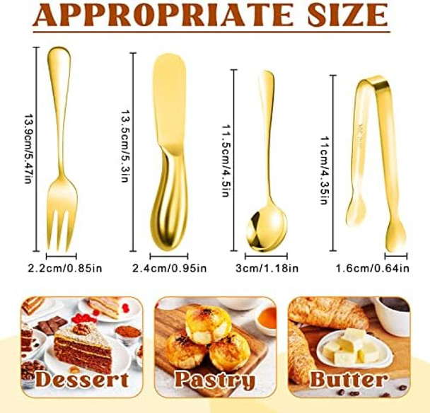 Cheese Butter Spreader Knives Set 16 Pieces Stainless Steel Multipurpose Butter Knives Cheese Slicer Mini Serving Tongs Forks and Spoons for Butter Spreader Cheese Butter Spreader Knives Set 16 Pieces Stainless Steel Multipurpose Butter Knives Cheese Slicer Mini Serving Tongs Forks and Spoons for Butter Spreader