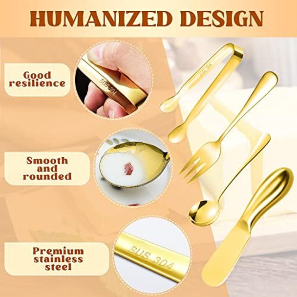 Cheese Butter Spreader Knives Set 16 Pieces Stainless Steel Multipurpose Butter Knives Cheese Slicer Mini Serving Tongs Forks and Spoons for Butter Spreader Cheese Butter Spreader Knives Set 16 Pieces Stainless Steel Multipurpose Butter Knives Cheese Slicer Mini Serving Tongs Forks and Spoons for Butter Spreader