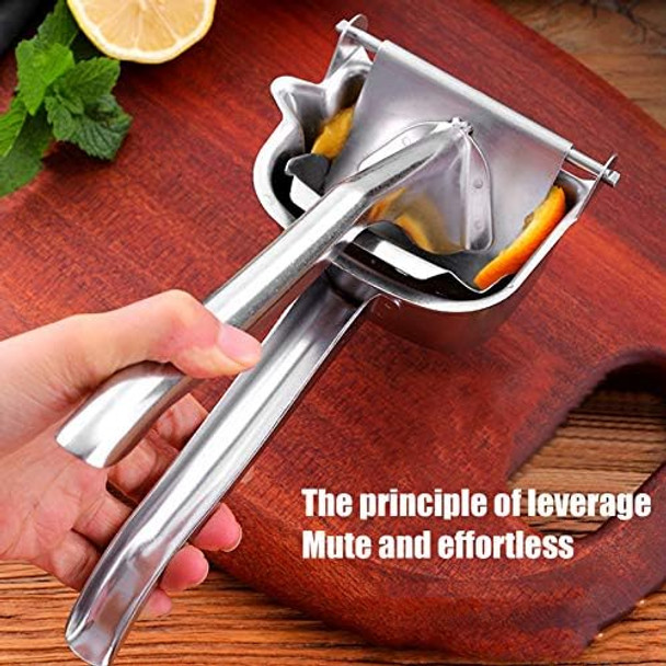Manual Juicer 304 Stainless Steel Lime Squeezer Tomato Press Manual Citrus Juicer with Comfortable Handle Kitchen Accessories Fresh Fruit Juice Extractor for Lemon Grape Fruit