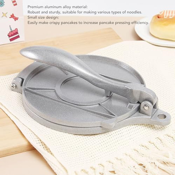 Corn Tortilla Maker Aluminum Alloy Manual Compact Tortilla Press for Household Kitchen