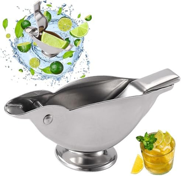 Bird-shaped Manual Lemon & Lime Juicer Stainless Steel 2 Pieces