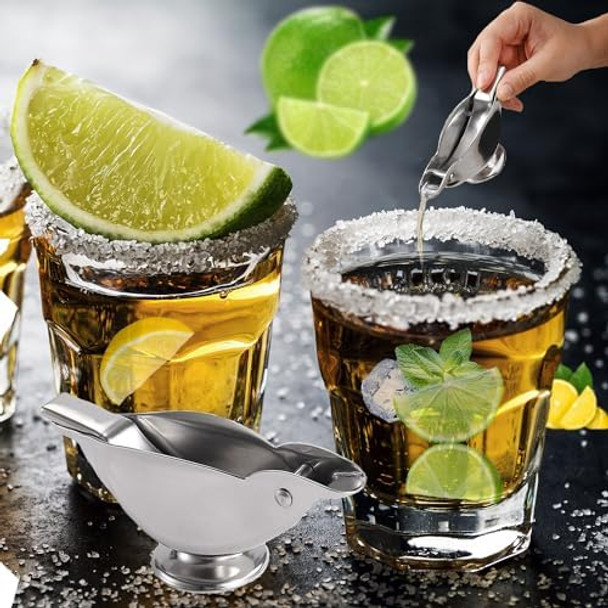 Bird-shaped Manual Lemon & Lime Juicer Stainless Steel 2 Pieces