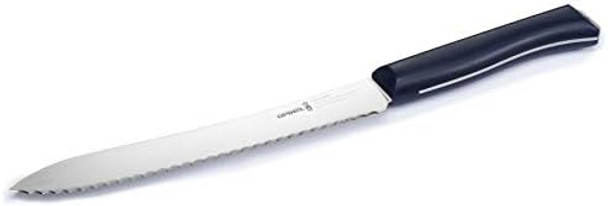 Opinel Intempora Bread Knife – Serrated Curved Blade for Slicing Bread and Tough Rinds High Carbon Sandvik Steel Blade Made in Portugal Silver One Size 254528