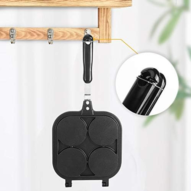 Oumefar Waffle Maker Square Pancake Pan 4 Holes Double-sided Lovely Cartoon Animal Pattern Non-stick Breakfast for Bakery