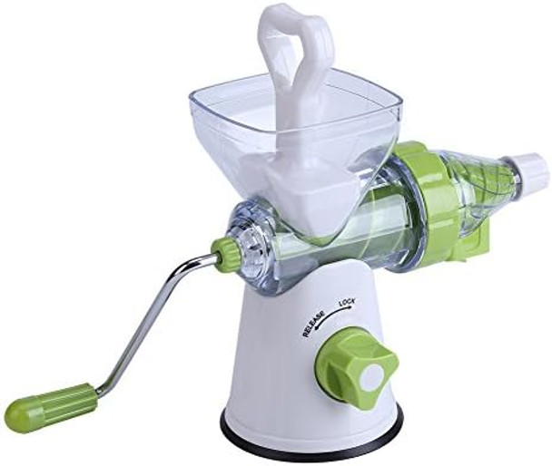 Oumefar Hand Press Juicer Machine Portable Manual Juice Maker Plastic Juice Squeezer Hand Crank Juice Manual Juice Machine for Kitchen Camping