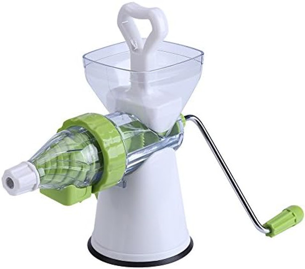 Oumefar Hand Press Juicer Machine Portable Manual Juice Maker Plastic Juice Squeezer Hand Crank Juice Manual Juice Machine for Kitchen Camping