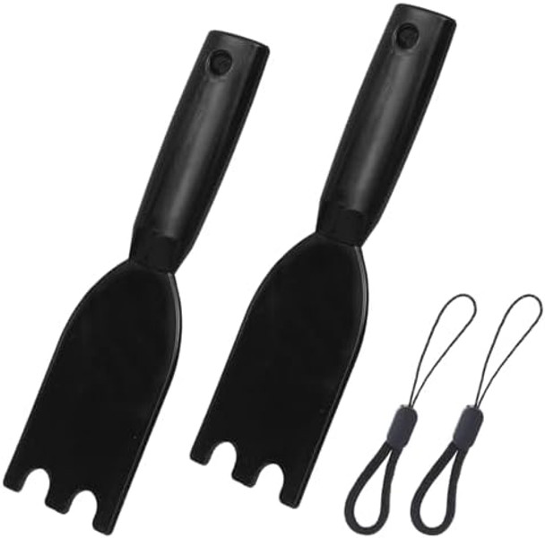 2-Pack Universal Grill Scraper for George Foreman & Most Grooved Indoor Grills Heat-Resistant Nylon Spatula for Easy Cleaning & Non-Stick Surfaces