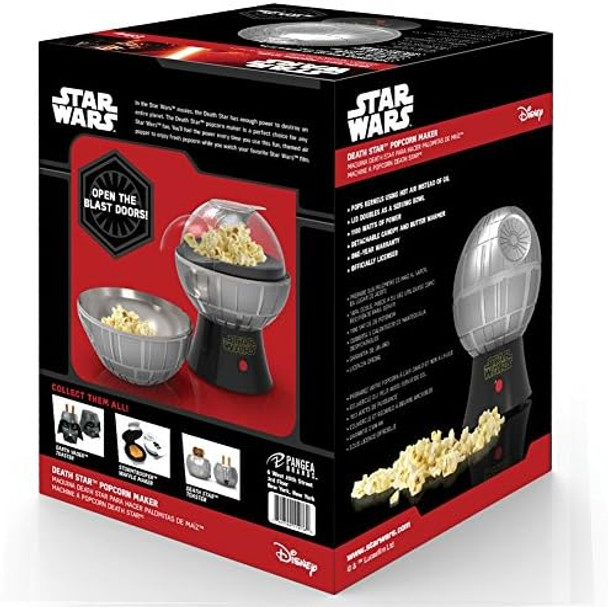 Uncanny Brands Star Wars Death Star Popcorn Maker - Hot Air Style with Removable Bowl