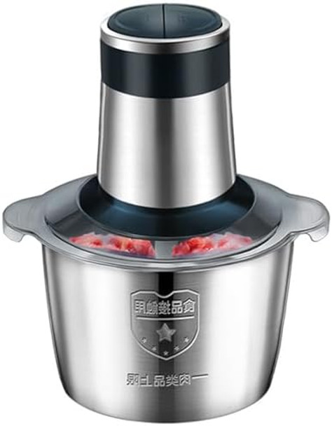 Food Processors Electric Chopper with Meat Grinder 2L Large Capacity Veggie chopper Full Metal Body Food Processor Two-Speed Adjustable Suitable Food Chopper for Meat Vegetables etc