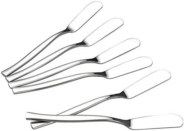 8-Piece Stainless Steel Cheese Spreaders Knives Butter Spreader 8-Piece Stainless Steel Cheese Spreaders Knives Butter Spreader