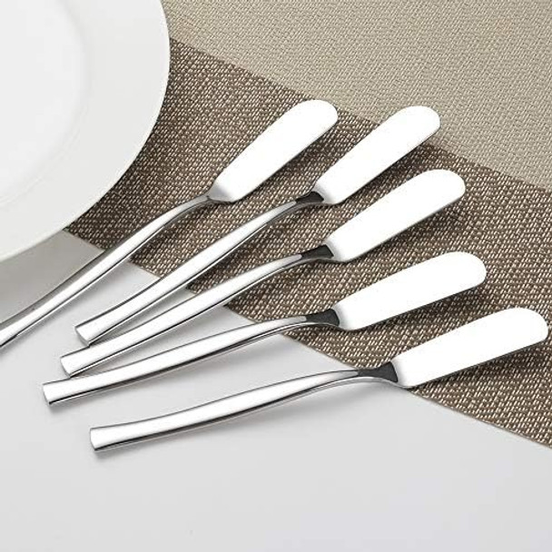 8-Piece Stainless Steel Cheese Spreaders Knives Butter Spreader 8-Piece Stainless Steel Cheese Spreaders Knives Butter Spreader