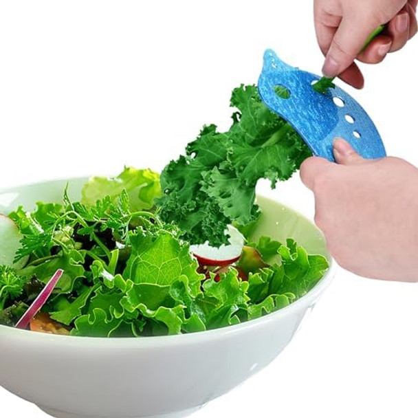 RONDURE Herb Stripper - Efficient Leaf Remover for Kale Chard Collard Greens Multi-functional Herb Leaf Stripper LooseLeaf Kitchen Gadget for Leafy Greens and Herbs