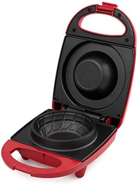 Salton WM1907 Bowl Waffle Maker Red