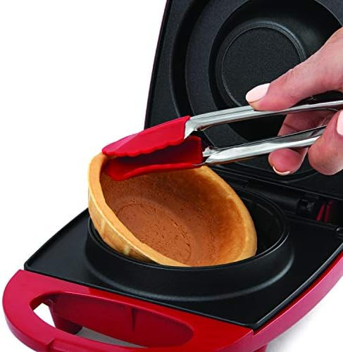 Salton WM1907 Bowl Waffle Maker Red