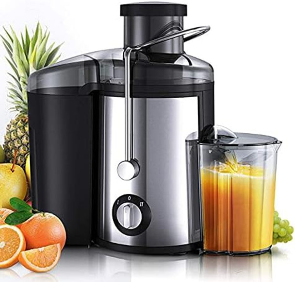 Juicer Machines 800W Powerful Juicer Machines with 2.5inch Large Feed Chute Fully Automatic Centrifugal Juice Extractor Maker 2 Speeds Residue Separated Easy to Clean