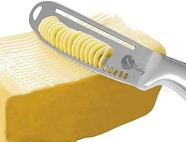 Simple preading Magic Butter Knife Spreader and Curler - Complete Your Kitchen Knives Set Curl Your Butter with Ease 3 Different Ways