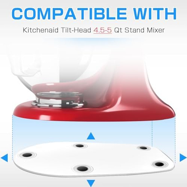 Mixer Slider Mat for KitchenAid Stand Mixer 4.5-5 QT Transparent Acrylic Appliance Sliding Tray Mixer Mover Slider Mat for Kitchen aid Ice Cream Attachment KitchenAid Mixer Accessories Mixer Slider Mat for KitchenAid Stand Mixer 4.5-5 QT Transparent Acrylic Appliance Sliding Tray Mixer Mover Slider Mat for Kitchen aid Ice Cream Attachment KitchenAid Mixer Accessories