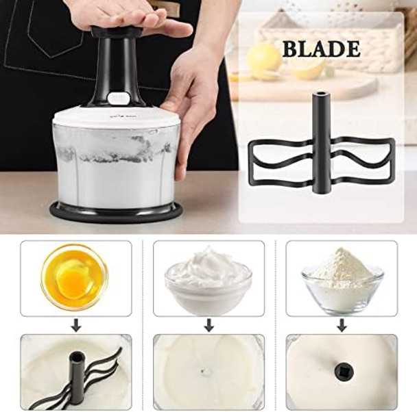 Smile mom Vegetable Chopper Food Chopper Quick Hand Press Chopper Dicer Pro Food Cutter Easy to Chop Vegetables Fruits Herbs Salsa Puree Pesto ABS Food Grade Material 1.2L White Smile mom Vegetable Chopper Food Chopper Quick Hand Press Chopper Dicer Pro Food Cutter Easy to Chop Vegetables Fruits Herbs Salsa Puree Pesto ABS Food Grade Material 1.2L White