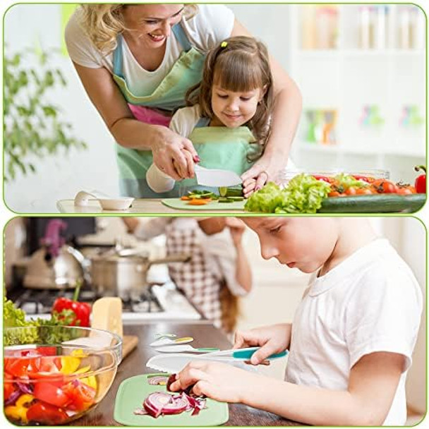 Kids Knifes Set Children's Nylon Knives Safe Baking Real Cutting Cooking Childrens Knife Beginners Plastic Cut Fruits Salad Fun Firm Grip Toddler Chopping Friendly With Board Peeler 5Pack (green) Kids Knifes Set Children's Nylon Knives Safe Baking Real Cutting Cooking Childrens Knife Beginners Plastic Cut Fruits Salad Fun Firm Grip Toddler Chopping Friendly With Board Peeler 5Pack (green)