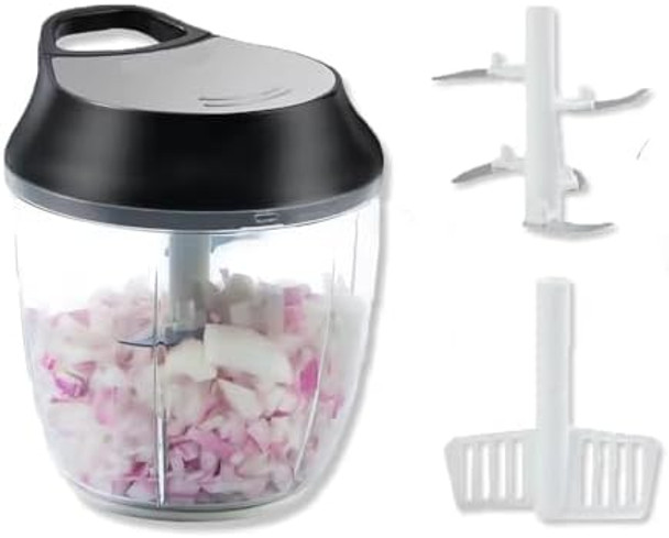 Mini Pull String Chopper Manual Food Processor BPA Veggie Chopper 650ml Capacity - Essential Kitchen Gadgets Mini Pull String Chopper Manual Food Processor BPA Veggie Chopper 650ml Capacity - Essential Kitchen Gadgets