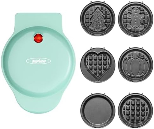 4-Slice Waffle Maker with Nonstick Surface 1200W Waffle Iron Time & Temperature Control LCD Display Perfect Waffle Maker for Kids and Families Stainless Steel Silver