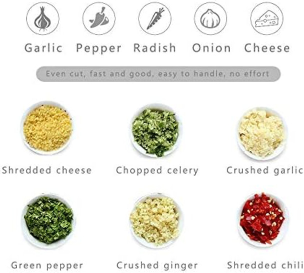 Mezzaluna Salad Chopper Stainless Steel Mezzaluna Knife Razor Sharp Rocker Slicer with Protection Cover Vegetable Chopper Mincing Cutter for Pizza Cheese Onion Carrot Pepper Garlic