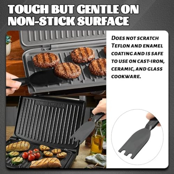 Grill Scraper for George Foreman and (8-Pack) Sous Vide Magnetical Weights