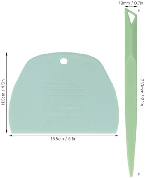 TOPINCN Essential Baking Release Knife Set Cake Tool Scraper Bundle All In One Plastic Dough Knife Bake Utensil Pie Slicer Crafted Cake Knives Set (Green) TOPINCN Essential Baking Release Knife Set Cake Tool Scraper Bundle All In One Plastic Dough Knife Bake Utensil Pie Slicer Crafted Cake Knives Set (Green)