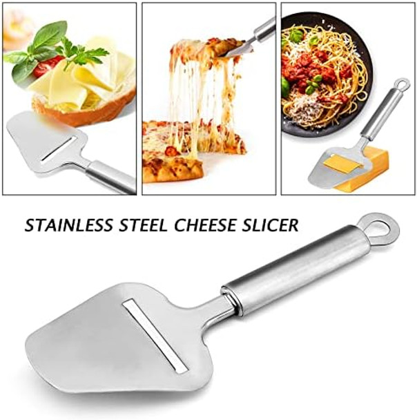 Cheese Slicer Stainless Steel Cheese Knife Heavy Duty Plane Cheese Cutter Shaver Server For Semi-Soft Semi-Hard Cheese Cheese Slicer Stainless Steel Cheese Knife Heavy Duty Plane Cheese Cutter Shaver Server For Semi-Soft Semi-Hard Cheese