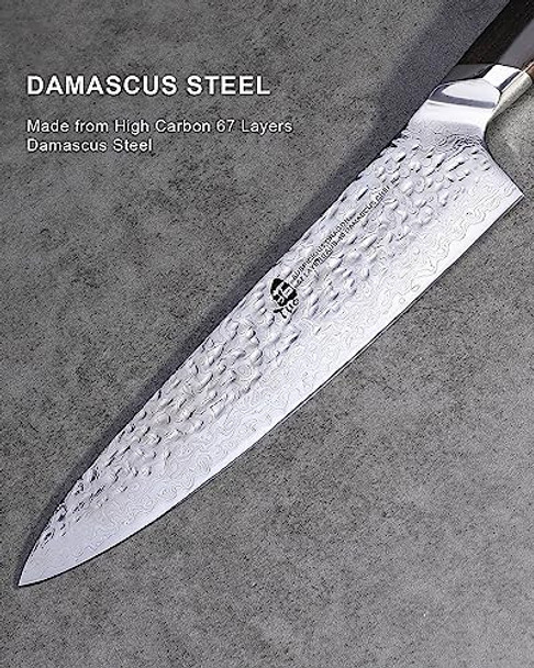 TUO Cheese Knife - Tomato Knife 5.5" Serrated Blade German Steel Mutil-Use Pakkawood Handle Box -Fiery Phoenix Series