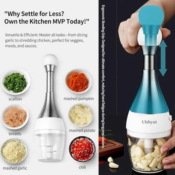 Mini Multi-Functional Stainless Steel Deluxe Cutter Garlic - Easy to Clean for Chopping Garlic Onions Potatoes Peppers Mini Multi-Functional Stainless Steel Deluxe Cutter Garlic - Easy to Clean for Chopping Garlic Onions Potatoes Peppers