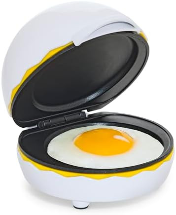 Mini Electric Egg Grill – Fun Egg Shape – Non-Stick Coating Easy to Clean – Great for Families Kids Dorms Apartments RVs – for Holidays Birthdays Weddings