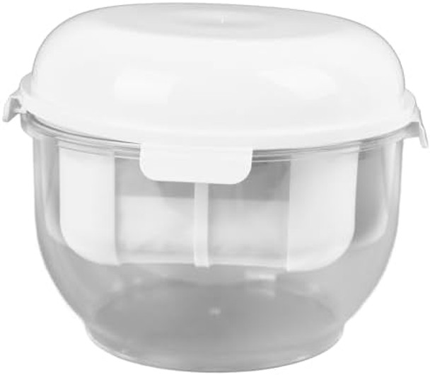 Greek Yogurt Maker with Ultra Fine Mesh Stainless Steel Strainer Basket Creamy Plain Greek Yogurt Strainer for Homemade Yogurt Dips Desserts
