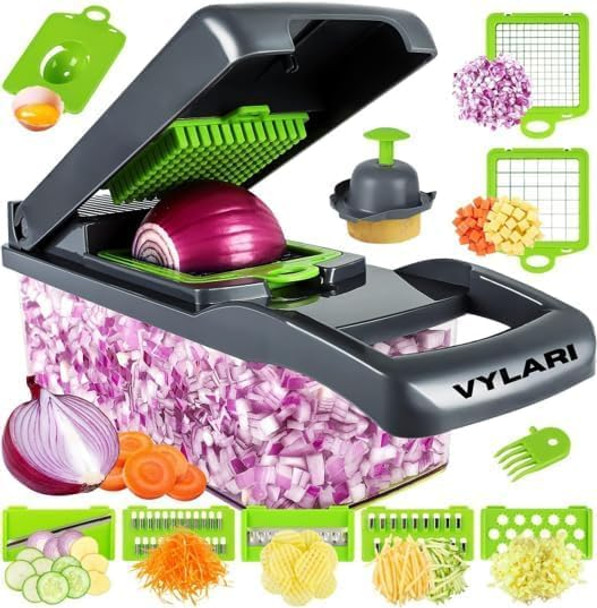 Vegetables Chopper Versatile Vegetable Chopper Efficient Slap Food Chopper with Container Durable Vegetable Grater and Fry Cutter Potatoes Vegetables Chopper Versatile Vegetable Chopper Efficient Slap Food Chopper with Container Durable Vegetable Grater and Fry Cutter Potatoes