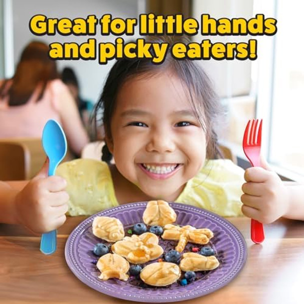 The Original Creepy Crawly Bug Waffle Maker- 7 Summer Fun Different Insect Shaped Pancakes- Includes a Beetle Lady Bug Bee & More- Electric Nonstick Waffler Iron Morning Breakfast Treat or Kids