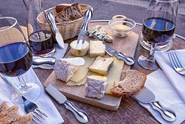 WoneNice Luxury 6-Piece Cheese Knife Set Premium Stainless Steel Cheese Knives Set for Wine Parties Charcuterie Boards Gourmet Dining Weddings Housewarming & Cheese Lovers