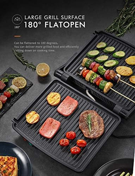 Yabano Panini Press Grill and Electric Meat Grinder Bundle