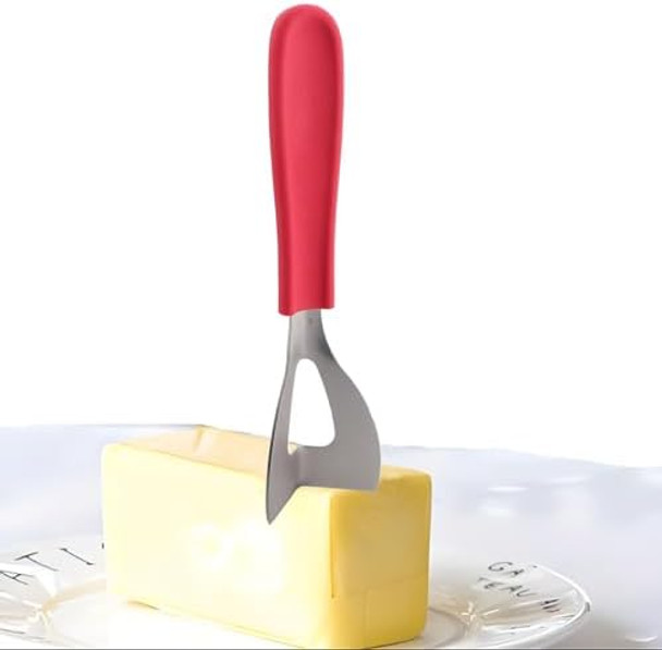 Handheld Cheese Knife TPE Hand Padded Butter Knife Non Slip Handle Right Angle Butter Spreader Stainless Steel 14x3.25cm Semi-Soft Semi Hard Cheese Handheld Cheese Knife TPE Hand Padded Butter Knife Non Slip Handle Right Angle Butter Spreader Stainless Steel 14x3.25cm Semi-Soft Semi Hard Cheese
