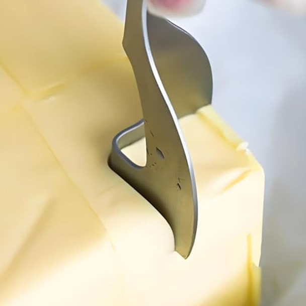 Handheld Cheese Knife TPE Hand Padded Butter Knife Non Slip Handle Right Angle Butter Spreader Stainless Steel 14x3.25cm Semi-Soft Semi Hard Cheese Handheld Cheese Knife TPE Hand Padded Butter Knife Non Slip Handle Right Angle Butter Spreader Stainless Steel 14x3.25cm Semi-Soft Semi Hard Cheese