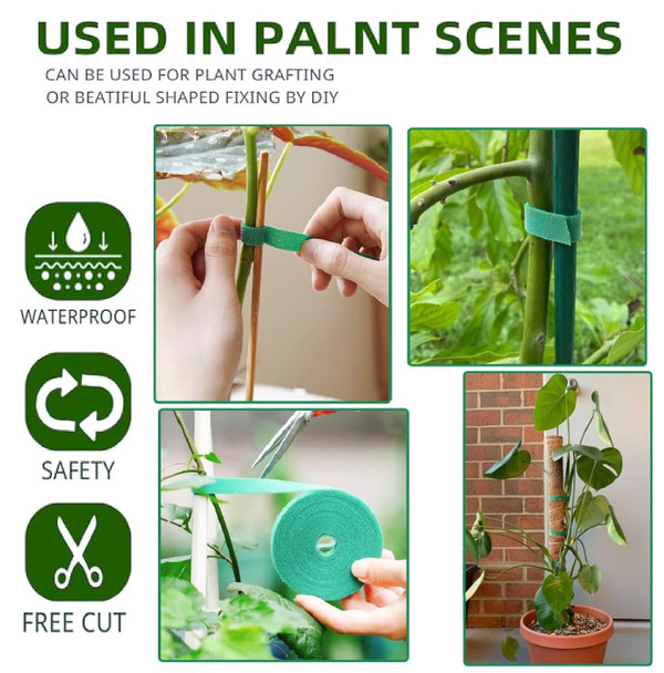 Plant Ties Velcro Reusable, Adjustable, Gentle Plants Supports for Effective Growing