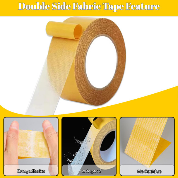 0.7in X 33FT Double-Sided Tape - Super Strong Adhesive & Easy To Remove - Multi-Purpose Use - For Home Office & Crafts - Suitable for Everyone - Great Gift for DIY Enthusiasts