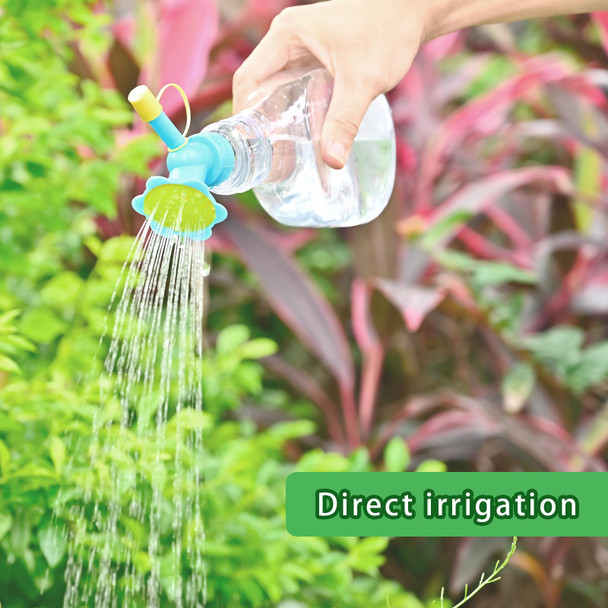 2In1 Watering Sprinkler Water Bottle Plastic Sprinkler Nozzle Flower Waterer Supplie Garden Tool Portable Household