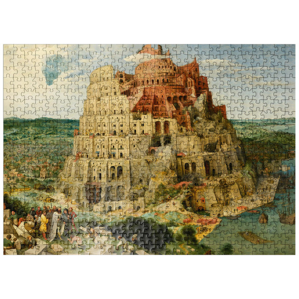 MyPuzzle The Tower of Babel 1563 by Pieter Bruegel The Elder - Premium 500 Piece Jigsaw Puzzle for Adults